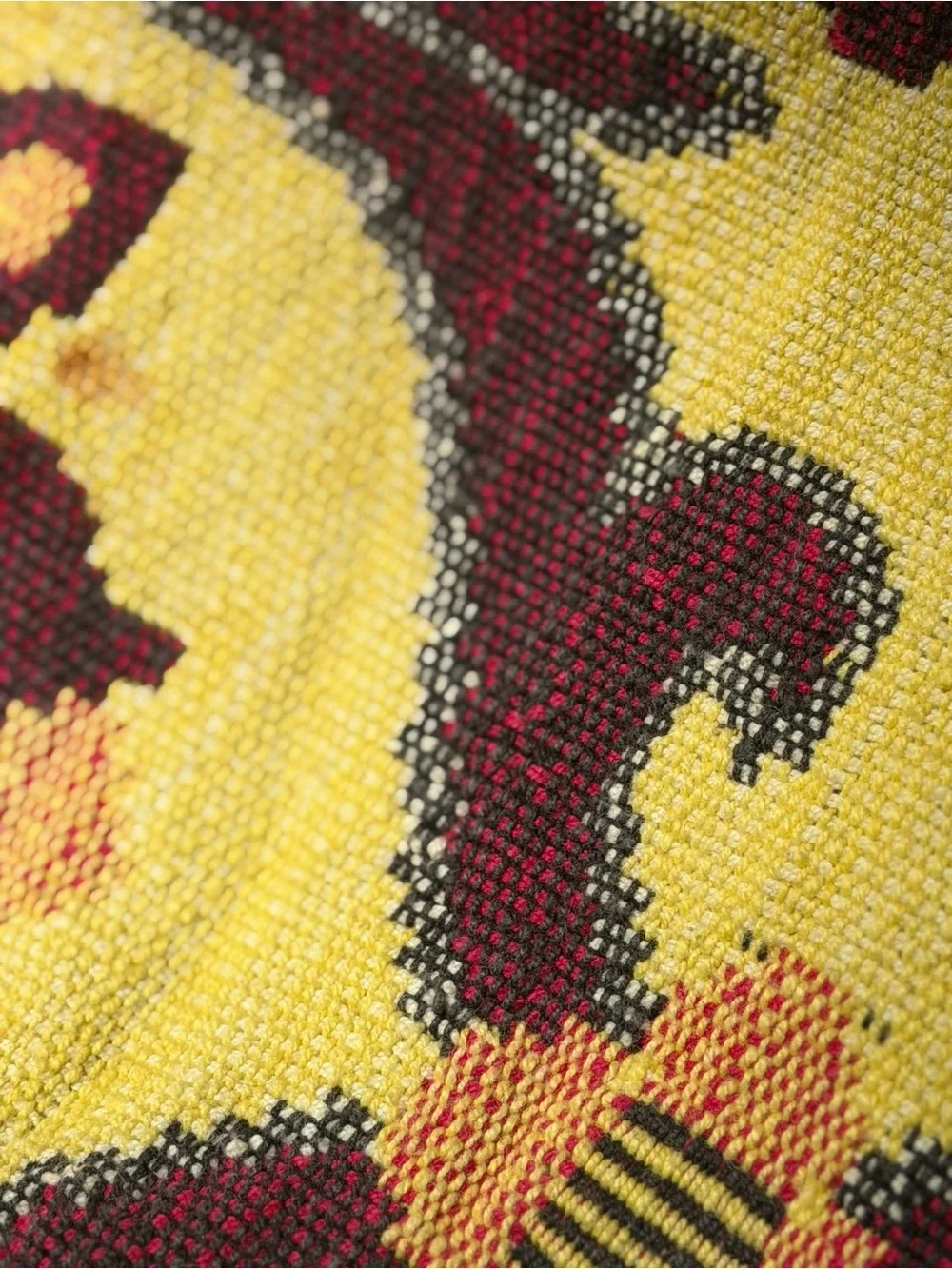 Antique loomed blanket
